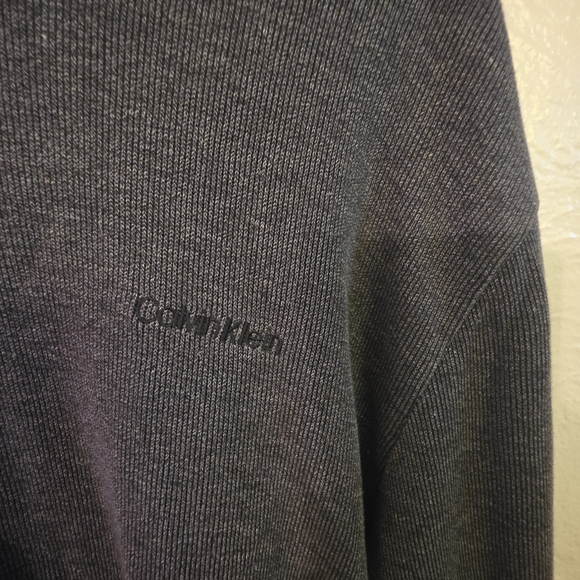 Calvin Klein Dark Gray Long Sleeve Tee - Picture 3 of 3